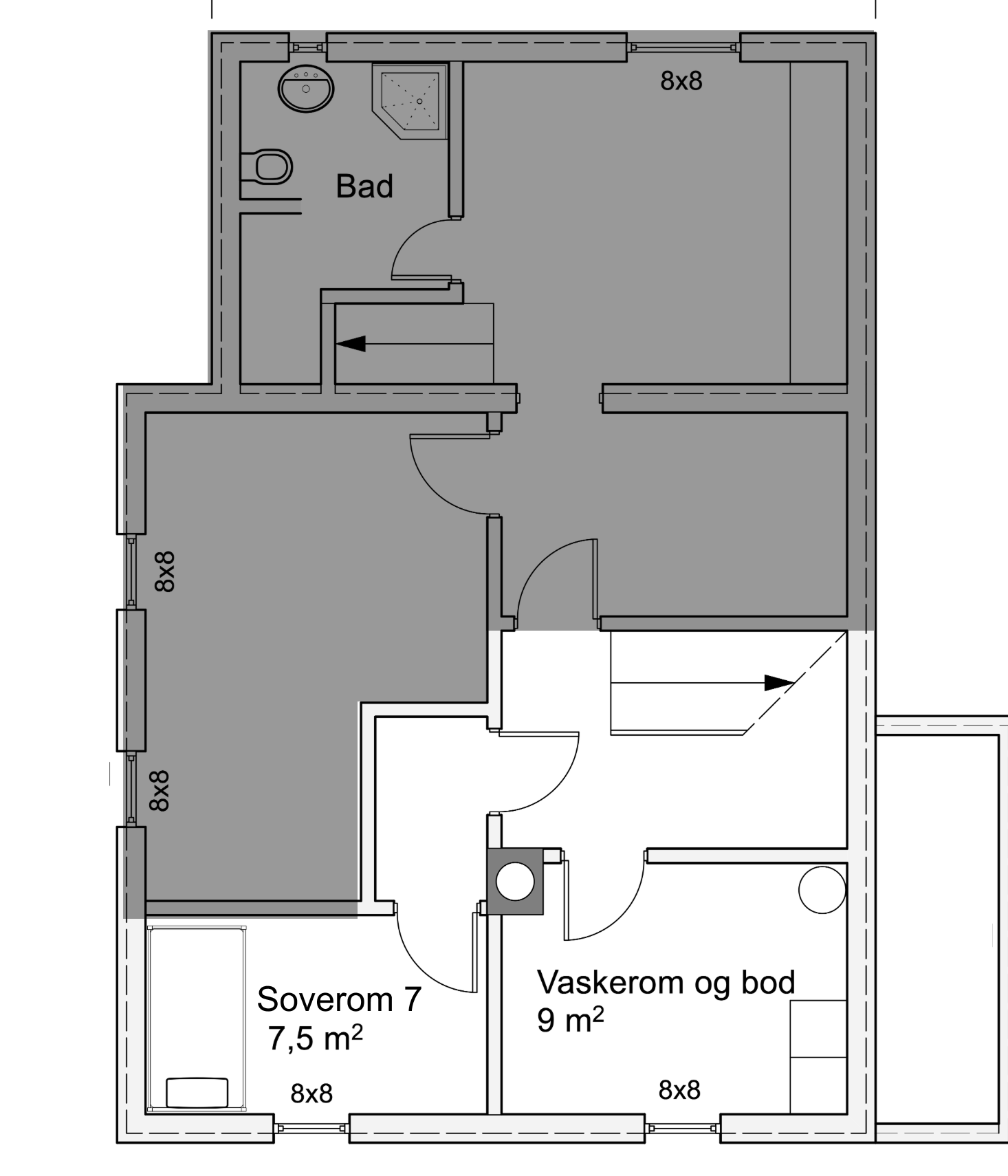 Plantegning - Kjeller